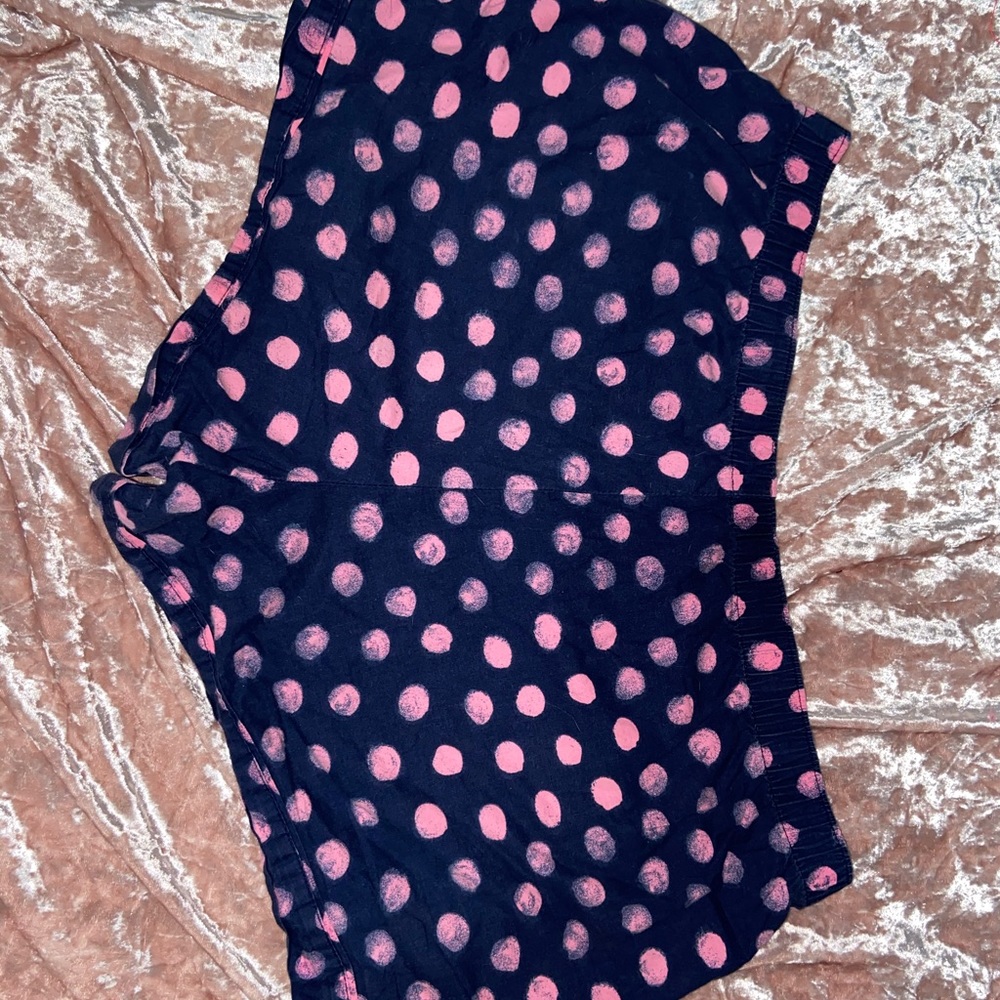 Polka dot pajama shorts